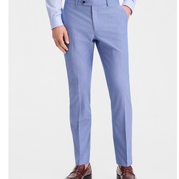 Tommy Hilfiger TH Flex Cotton Men's Suit- Sky blue - Picture 2 of 6